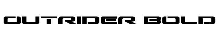Outrider Bold Font Image