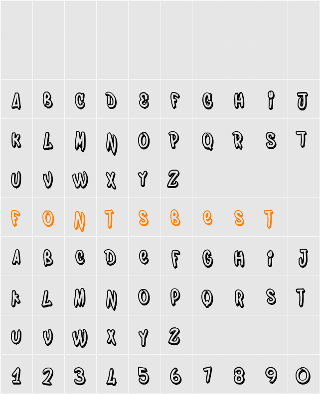 Bombing Character Map