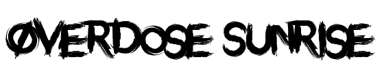 Overdose Sunrise Font Image