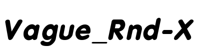 Vague_Rnd-X Font Image
