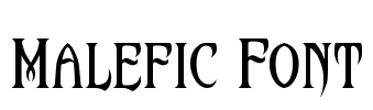 Malefic Font Font Image