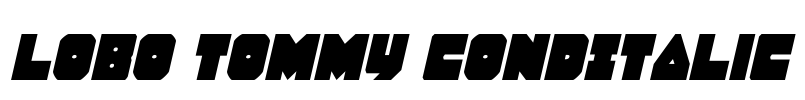 Lobo Tommy CondItalic Font Image