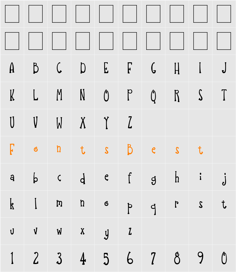 Hiccups Character Map