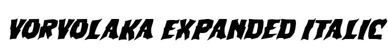 Vorvolaka Expanded Italic