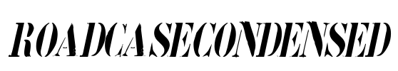 RoadcaseCondensed Font Image