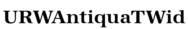 URWAntiquaTWid Font Image