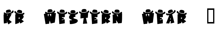 KR Western Wear 1 Font Image