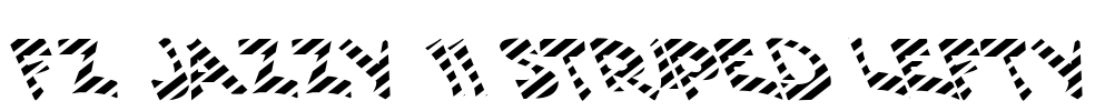 FZ JAZZY 11 STRIPED LEFTY Font Image