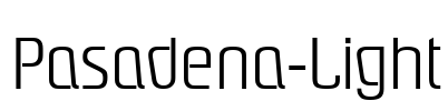 Pasadena-Light Font Image