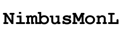 NimbusMonL Font Image