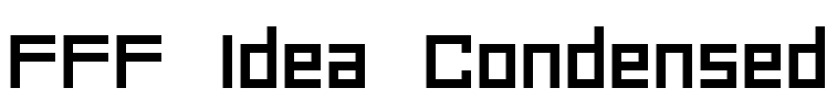 FFF Idea Condensed Font Image