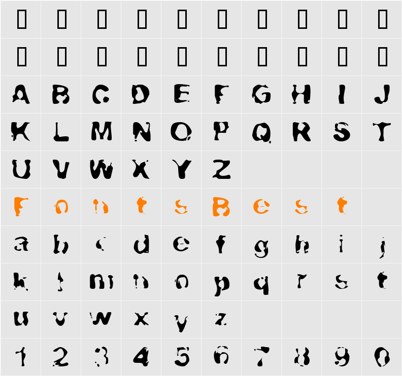 JI-Sewans Character Map