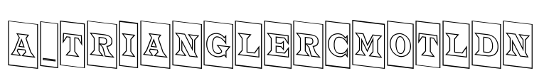 a_TrianglerCmOtlDn Font Image