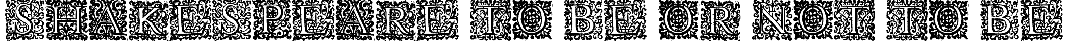 Shakespeare To Be Or Not To Be Font Image