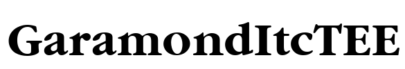 GaramondItcTEE