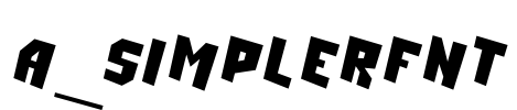 a_SimplerFnt
