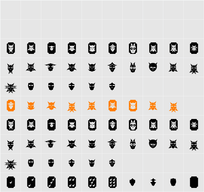 Sabril Species Character Map