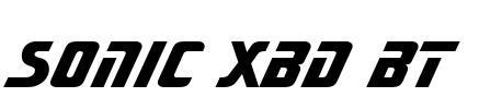 Sonic XBd BT Font Image