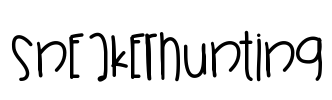 SneakerHunting Font Image