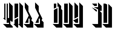 Tall Boy 3D Font Image