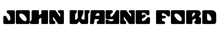 John Wayne Ford Font Image