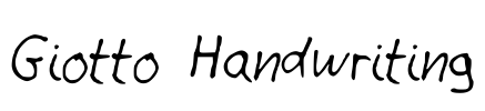 Giotto Handwriting