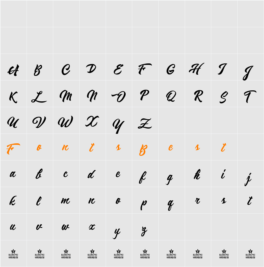 Reminiscent Drive Personal Use Character Map