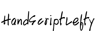HandScriptLefty Font Image