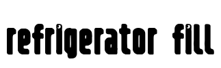 Refrigerator Fill Font Image