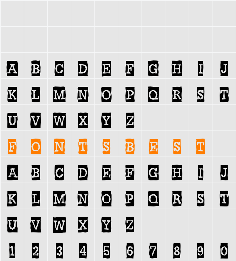 a_NoterCmBrk Character Map
