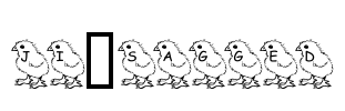 JI-Sagged Font Image