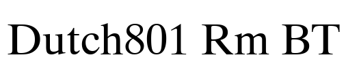 Dutch801 Rm BT
