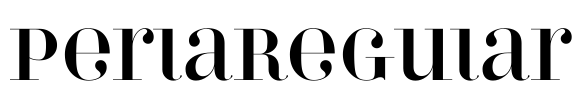 PerlaRegular Font Image