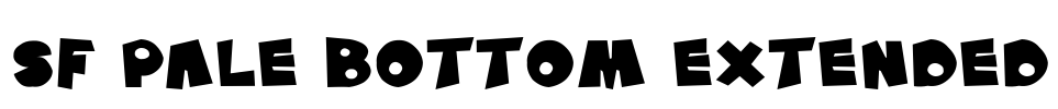 SF Pale Bottom Extended Font Image