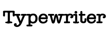 Typewriter Font Image
