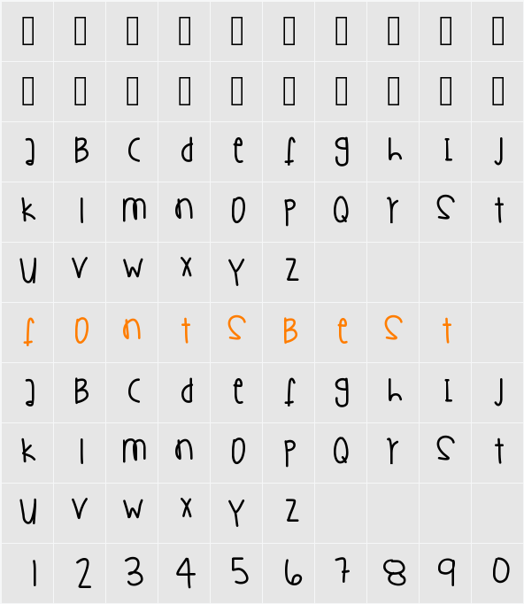 GhettoSymphony Character Map