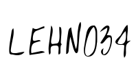 LEHN034 Font Image