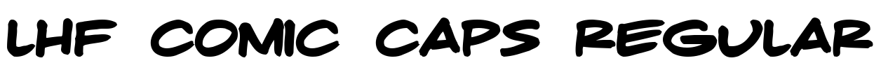 LHF Comic Caps Regular Font Image