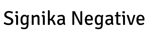 Signika Negative Font Image