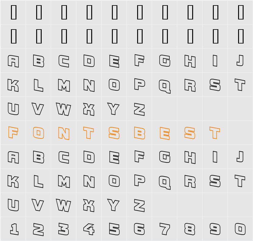 a_ConceptoTitulSpDnOtl Character Map