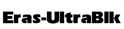 Eras-UltraBlk Font Image