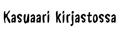 Kasuaari kirjastossa Font Image