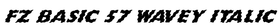 FZ BASIC 57 WAVEY ITALIC