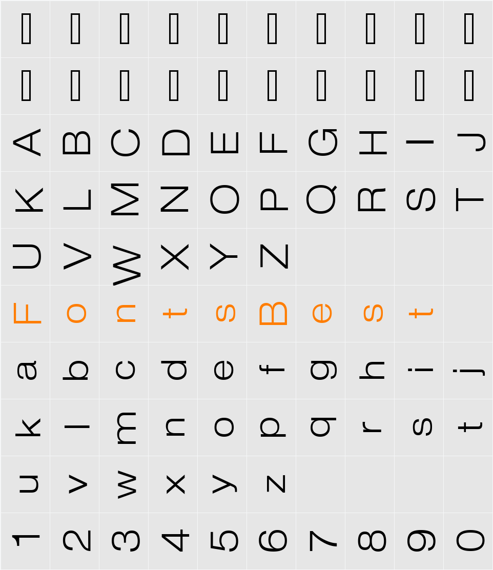 StraitSide Character Map