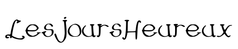 LesJoursHeureux Font Image
