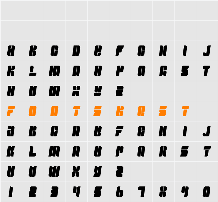 Fullogic Character Map