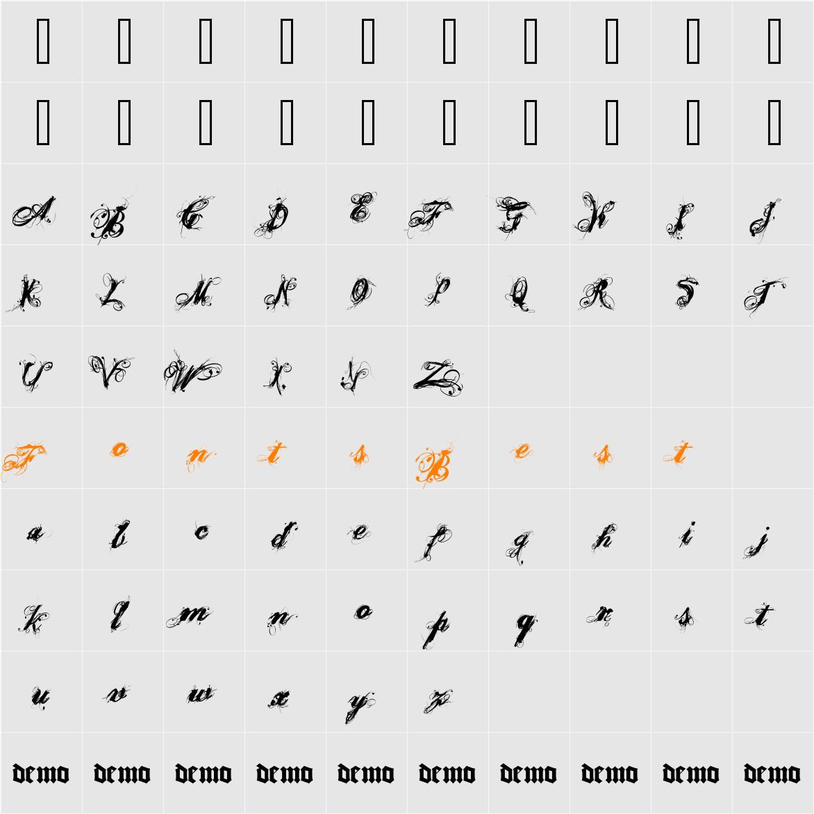 Poesie_Noire Character Map