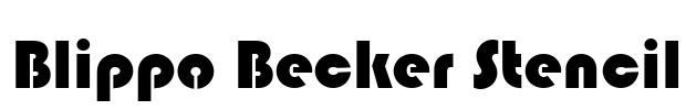 Blippo Becker Stencil