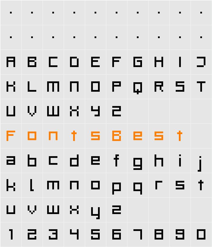 RittswoodProfile_6 Character Map