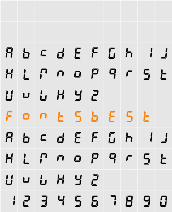 LiquidCrystal Character Map